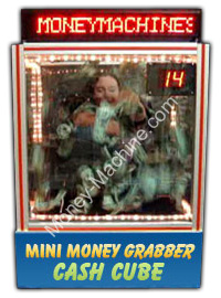 Money Grabber Jr. Table Top Money Machine / Portable Cash Cube / Money Blowing Machine